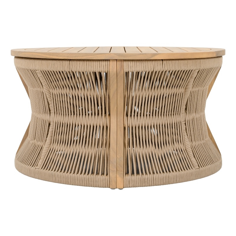 Safavieh Bella Wood Coffee Table in Oak / Ivory