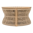 Safavieh Bella Wood Coffee Table in Oak / Ivory