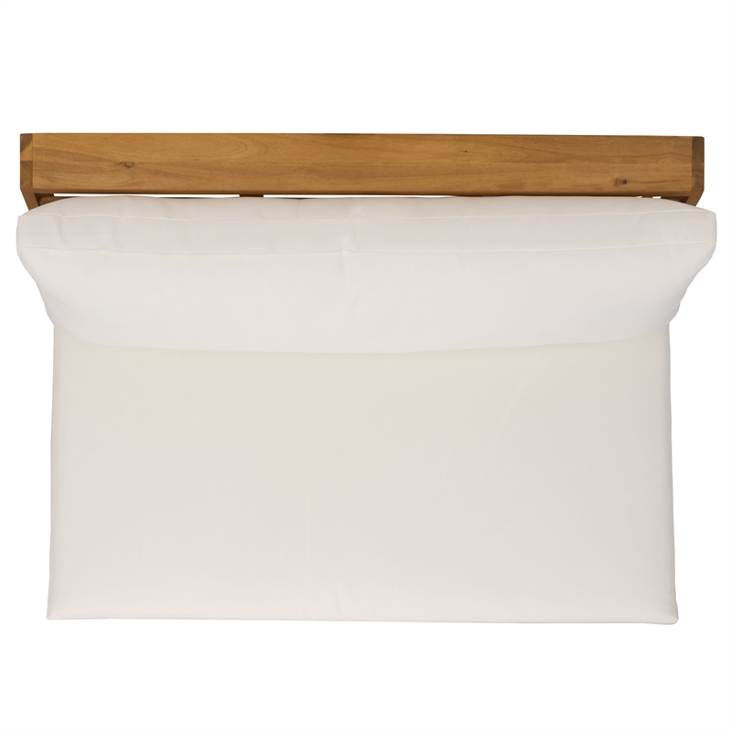 Safavieh Duncan Wood Sofa  in Natural / Beige