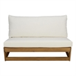 Safavieh Duncan Wood Sofa  in Natural / Beige