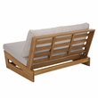Safavieh Duncan Wood Sofa in Natural / Light Gray