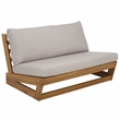 Safavieh Duncan Wood Sofa in Natural / Light Gray