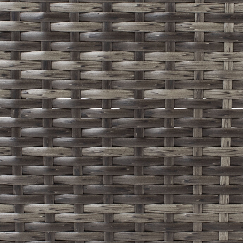Safavieh Cadeo Wicker and Rattan Daybed in Gray / Brown / White