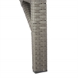Safavieh Cam Wicker and Rattan Sunlounger in Gray / Gray