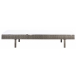 Safavieh Cam Wicker and Rattan Sunlounger in Gray / Brown / White
