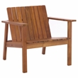 Safavieh Fallon Wood Chair and Ottoman in Natural