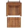 Safavieh Fallon Wood Chair and Ottoman in Natural
