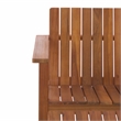 Safavieh Fallon Wood Chair and Ottoman in Natural