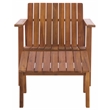 Safavieh Fallon Wood Chair and Ottoman in Natural