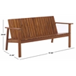 Safavieh Fallon Wood Bench in Natural
