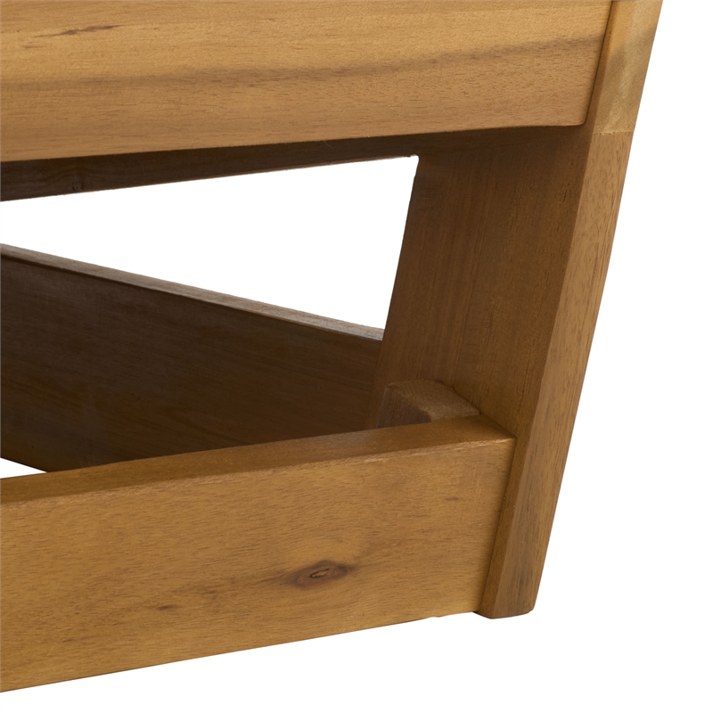 Safavieh Duncan Wood Chair Set of 2 in Natural / Light Gray