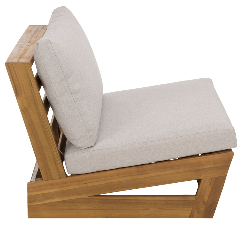 Safavieh Duncan Wood Chair Set of 2 in Natural / Light Gray