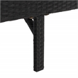 Safavieh Cam Wicker and Rattan Sunlounger in Black / Light Gray