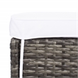 Safavieh Horus Wicker and Rattan Dining Set in Gray / Brown / White
