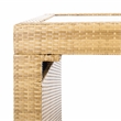 Safavieh Horus Wicker and Rattan Dining Set in Natural / White