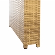 Safavieh Horus Wicker and Rattan Dining Set in Natural / White
