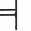 Safavieh Horus Wicker and Rattan Dining Set in Black / Light Gray