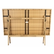 Safavieh Akita Wicker and Rattan Folding Table in Natural / White