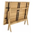 Safavieh Akita Wicker and Rattan Folding Table in Natural / White