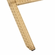 Safavieh Akita Wicker and Rattan Folding Table in Natural / White