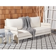 Safavieh Chrissie Wood Patio Sofa in White
