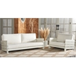 Safavieh Chrissie Wood Patio Sofa in White