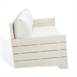 Safavieh Chrissie Wood Patio Sofa in White
