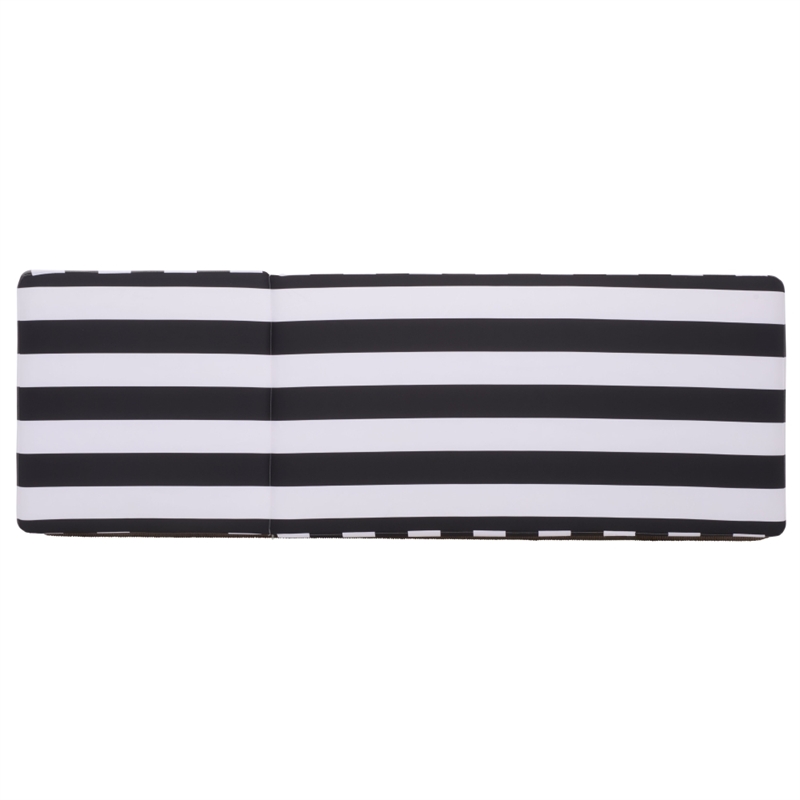 Safavieh Gillian Steel and Fabric Daybed in Tan / Black