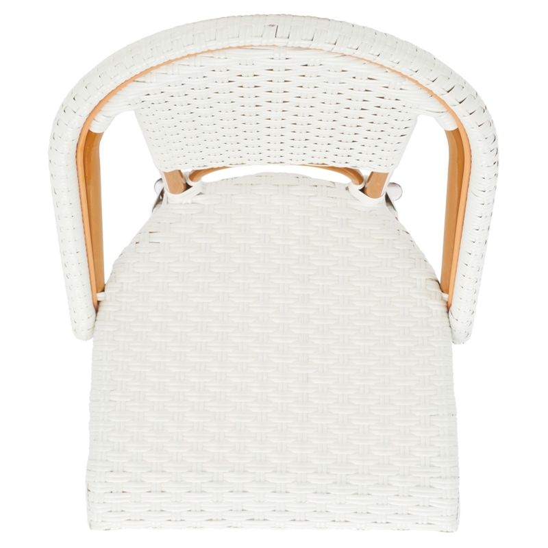 Safavieh California Metal Side Chair  in White