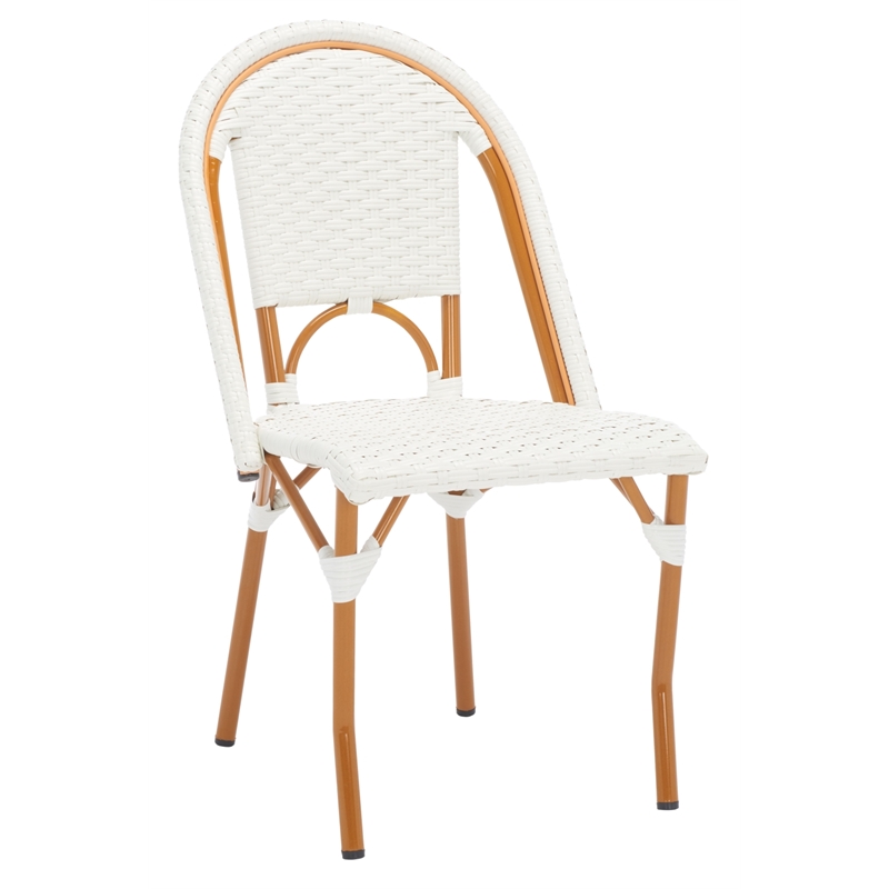 Safavieh California Metal Side Chair  in White