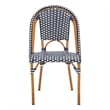Safavieh California Metal Side Chair  in Navy / White