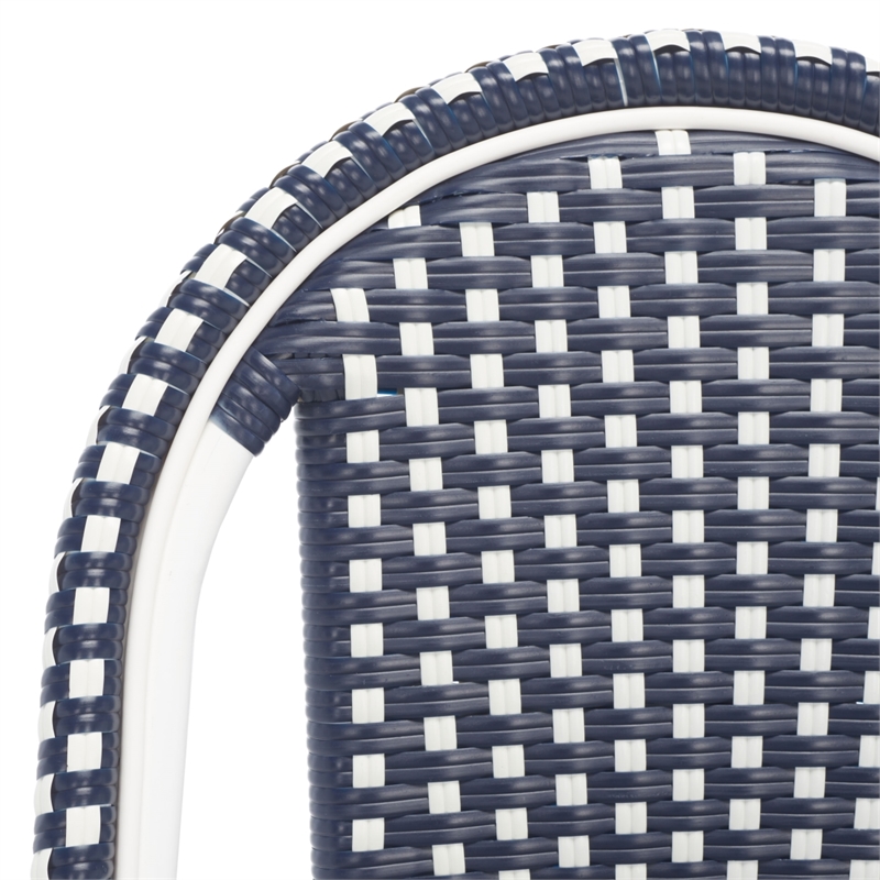 Safavieh California Metal Side Chair  in Navy / Navy