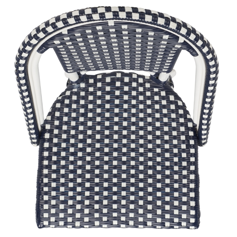 Safavieh California Metal Side Chair  in Navy / Navy
