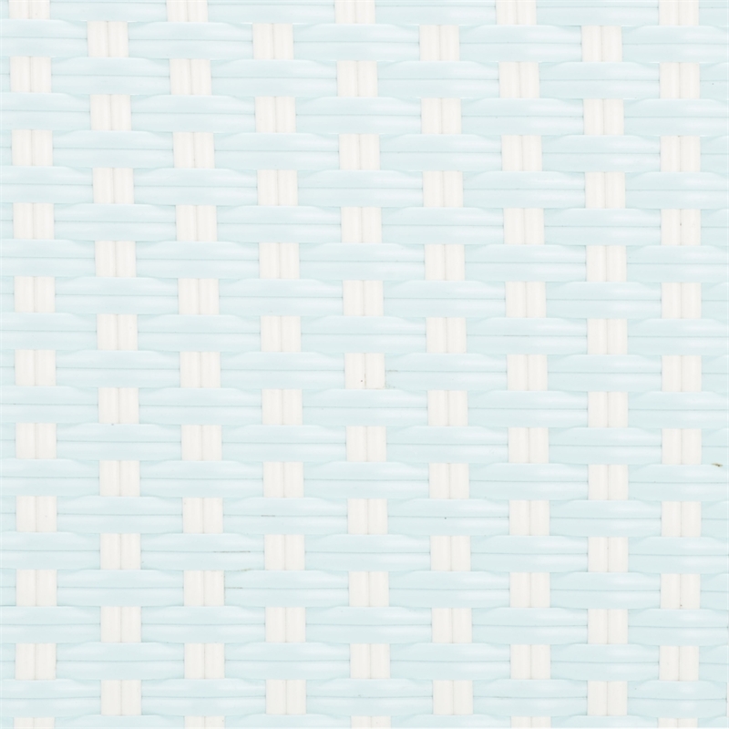 Safavieh California Metal Side Chair in Baby Blue / White