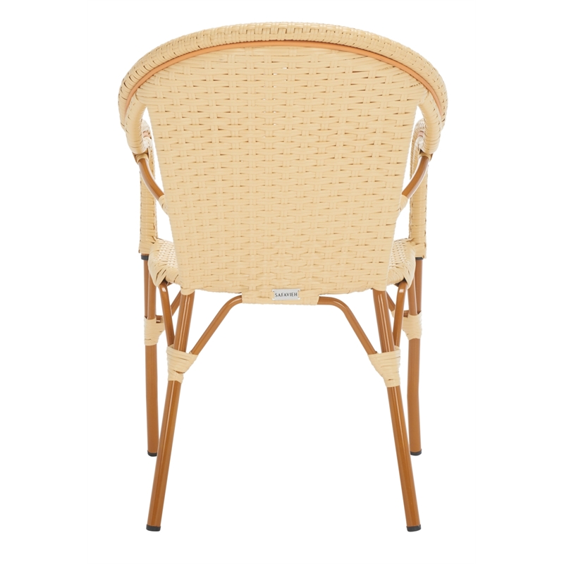 Safavieh California Metal Armchair  in Natural