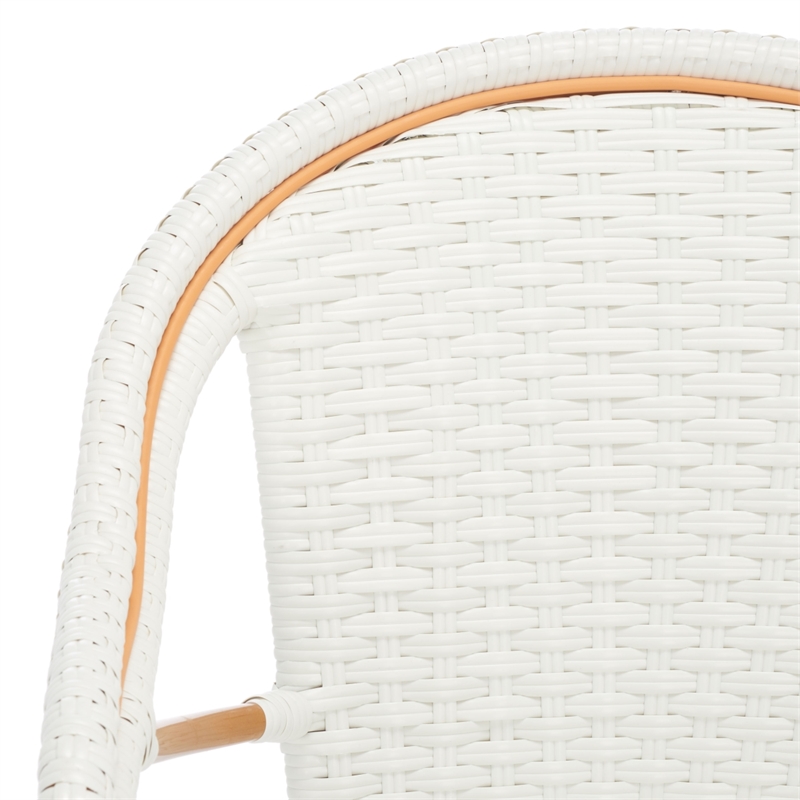 Safavieh California Metal Armchair  in White