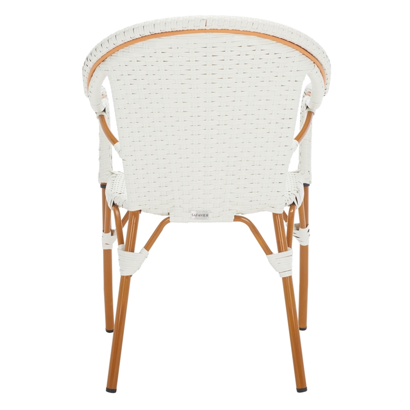 Safavieh California Metal Armchair  in White
