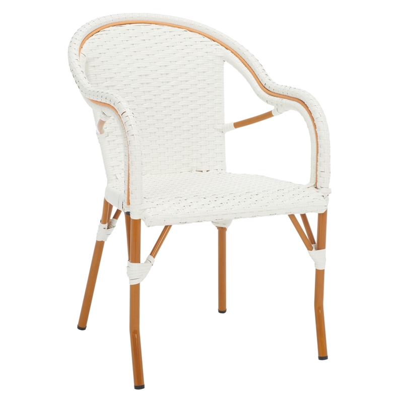 Safavieh California Metal Armchair  in White