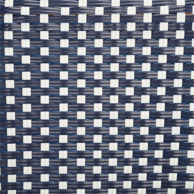 Safavieh California Metal Armchair  in Navy / White