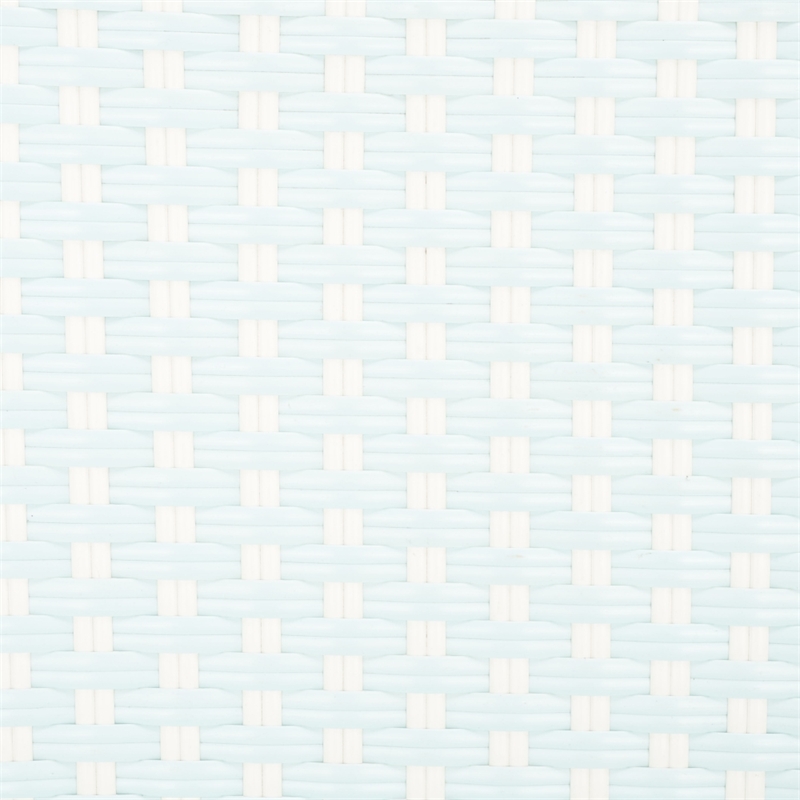 Safavieh California Metal Armchair in Baby Blue / White
