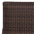 Safavieh Alex Quick Dry Metal and Rattan Foam Lounger in Brown / Taupe