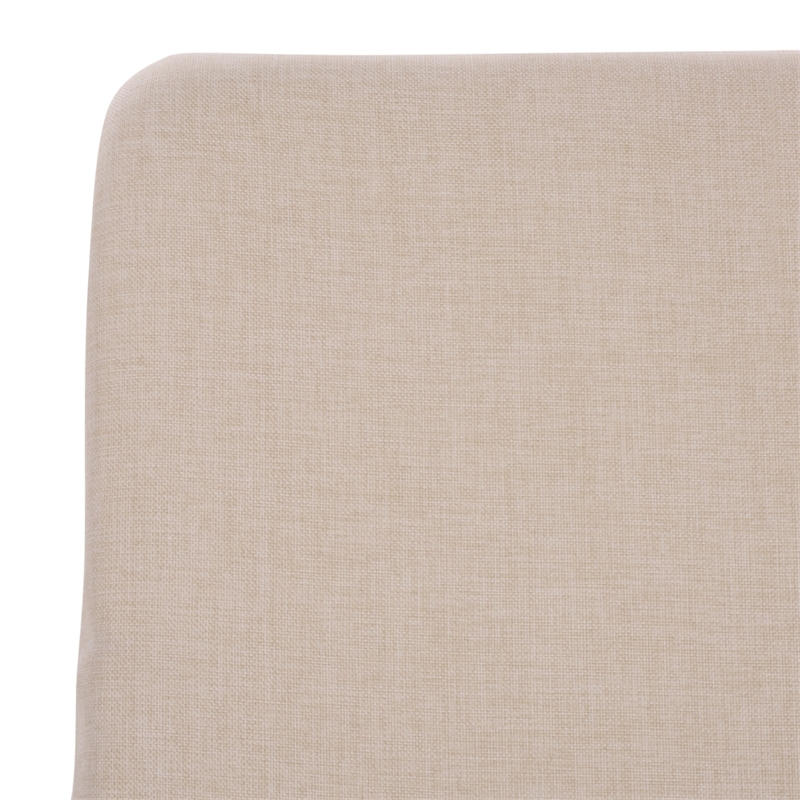 Safavieh Emma Metal and Rattan Lounger in Natural / Taupe
