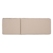 Safavieh Emma Metal and Rattan Lounger in Natural / Taupe