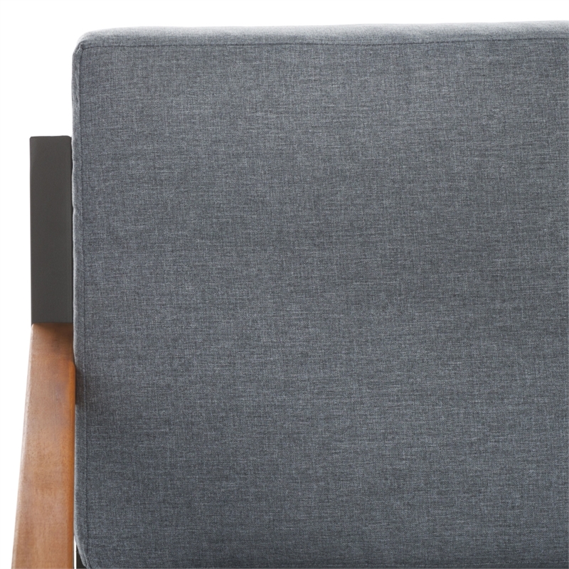Safavieh Randolph 4 Pc Wood Living Set in Gray / Gray