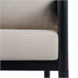 Safavieh Harrison Fabric and Steel Chair Set of 2  in Black / Taupe