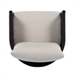 Safavieh Harrison Fabric and Steel Chair Set of 2  in Black / Taupe