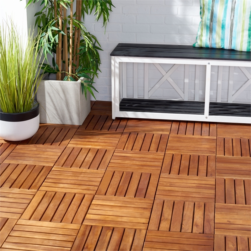 Safavieh Osaka Wooden Floor Tile in Natural