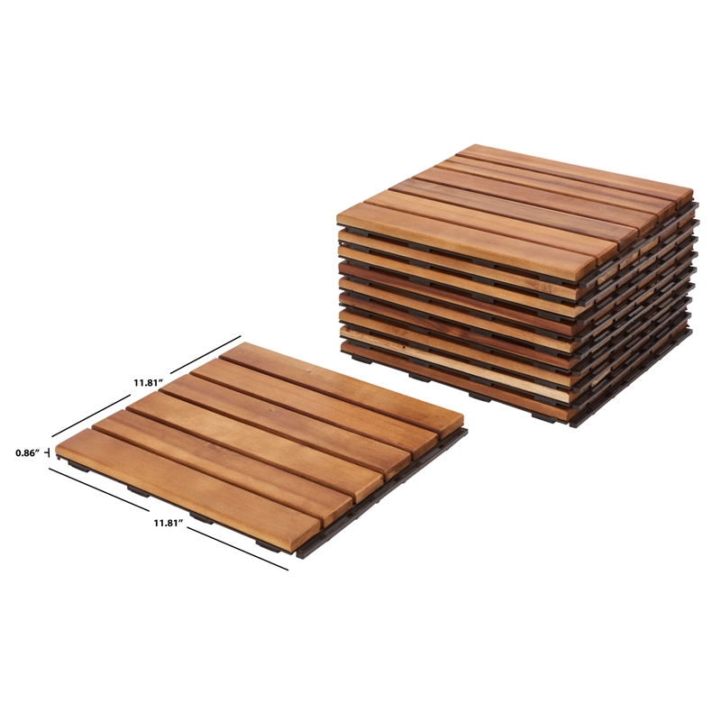Safavieh Osaka Wooden Floor Tile in Natural