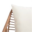 Safavieh Warlen 3Pc Rattan and Steel Lounger Set in Natural / Beige