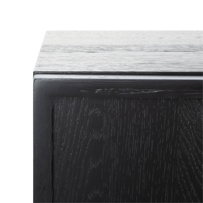 Safavieh Zeus 4 Door Wood Media Stand  in Black